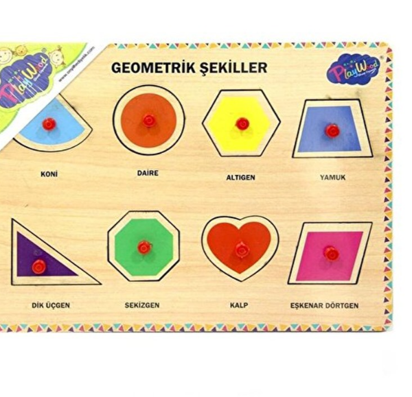 Ahşap Tutmalı Geometrik Şekiller