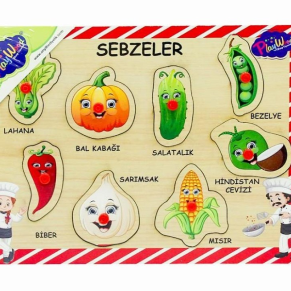 Ahşap Tutmalı Sebzeler