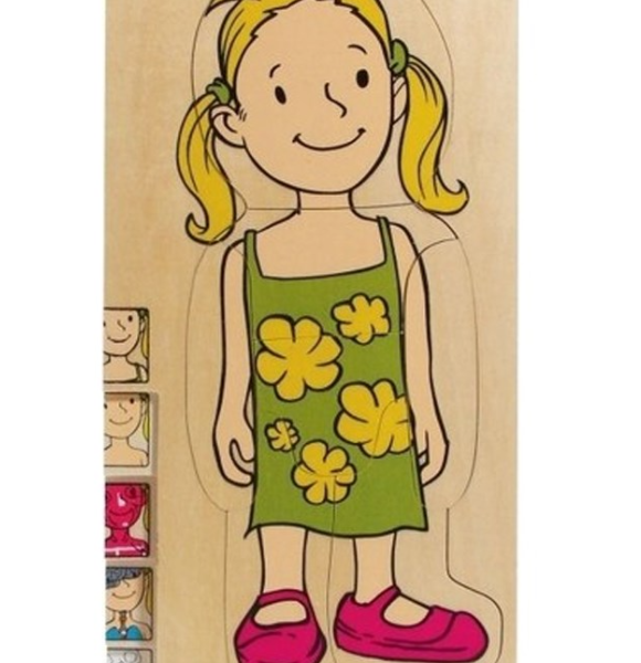 Ahşap Vücudumuz Puzzle Kız